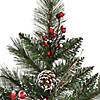 Vickerman 9' Snow Tipped Pine and Berry Christmas Garland - Unlit Image 1