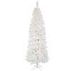 Vickerman 9&#39; Sparkle White Spruce Pencil Artificial Christmas Tree, Clear Dura-lit Incandescent Lights Image 1