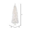 Vickerman 9&#39; Sparkle White Spruce Pencil Artificial Christmas Tree, Clear Dura-lit Incandescent Lights Image 1