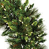 Vickerman 9' x 14" Bangor Mixed Pine Artificial Christmas Garland, Warm White Dura-lit LED Mini Lights Image 1