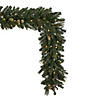 Vickerman 9' x 14" Emerald Mixed Fir Artificial Christmas Garland, Dura-Lit&#174; LED Warm White Mini Lights Image 1