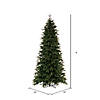 Vickerman 9' x 50" Douglas Fir Artificial Slim Unlit Christmas Tree. Image 2