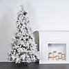 Vickerman 9' x 59" Flocked Atka Artificial Christmas Tree, Warm White Wide Angle 3mm Low Voltage LED lights Image 3