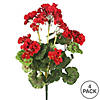 Vickerman Artificial 20" Red Geranium Bush, 4 per Pack. Image 2