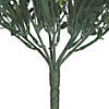 Vickerman Artificial Mini Mixed Leaf Bush with White Buds Bush UV Coated - 3/pk Image 3