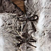 Vickerman Brown and White Striped Faux Fur Snow Mink Collection 60" Christmas Tree Skirt Image 2