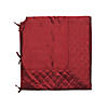 Vickerman Burgundy Quilt Stitched Jeweled Square  52" Christmas Tree Skirt Image 1