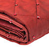 Vickerman Burgundy Quilt Stitched Jeweled Square  52" Christmas Tree Skirt Image 2