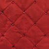 Vickerman Burgundy Quilt Stitched Jeweled Square  52" Christmas Tree Skirt Image 3