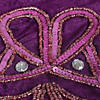 Vickerman Decorative Dark Purple Beaded 60" Christmas Tree Skirt Image 2