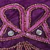 Vickerman Decorative Dark Purple Beaded 8" x 19" Stocking Image 1