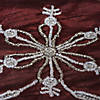 Vickerman Decorative Dark Red Beaded 8" x 19" Stocking Image 1