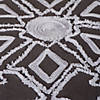 Vickerman Grey and White Embroidered Snowflakes 60" Cotton Christmas Tree Skirt Image 2
