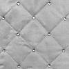 Vickerman Grey Quilt Stitched Jeweled Square  52" Christmas Tree Skirt Image 3