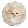 Vickerman Natural Botanicals 2.4" Sola Crape Ball. Includes 50 pieces per Pack. Image 1