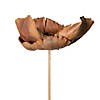 Vickerman Natural Botanicals 2.75" Palm Cap, Natural on Stem. Includes 75 pieces per Pack. Image 3