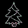 Vickerman Outdoor 18" Tree Wire Silhouette with LED Lights Image 1