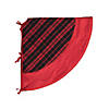 Vickerman Red and Black Plaid 52" Christmas Tree Skirt Image 1