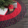 Vickerman Red and  Plaid 60" Cotton Christmas Tree Skirt Image 3