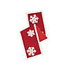 Vickerman Red White Snowflakes 14" x 90" Cotton Christmas/Winter Table Runner Image 1