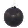 Vickerman Shatterproof 12" Giant Black Shiny Ball Christmas Ornament Image 1