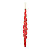 Vickerman Shatterproof 14.6" Red Shiny Spiral Icicle Christmas Ornament, 2 per Box Image 1