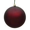 Vickerman Shatterproof 2.4" Burgundy Matte Ball Christmas Ornament, 24 per Bag Image 1