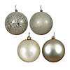 Vickerman Shatterproof 2.4" Champagne 4-Finish Ball Christmas Ornament, 24 per Box Image 1