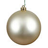 Vickerman Shatterproof 2.4" Champagne Matte Ball Christmas Ornament, 24 per Bag Image 1