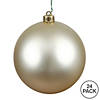 Vickerman Shatterproof 2.4" Champagne Matte Ball Christmas Ornament, 24 per Bag Image 4