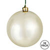 Vickerman Shatterproof 2.4" Champagne Shiny Ball Christmas Ornament, 24 per Bag Image 4