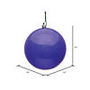 Vickerman Shatterproof 2.4" Purple Shiny Ball Christmas Ornament, 24 per Bag Image 4