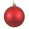 Vickerman Shatterproof 2.4" Red Matte Ball Christmas Ornament, 24 per Bag Image 1