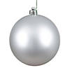 Vickerman Shatterproof 2.4" Silver Matte Ball Christmas Ornament, 24 per Bag Image 1