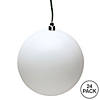 Vickerman Shatterproof 2.4" White Matte Ball Christmas Ornament, 24 per Bag Image 4