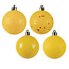 Vickerman Shatterproof 2.4" Yellow 4-Finish Ball Christmas Ornament, 24 per Box Image 1