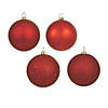 Vickerman Shatterproof 2.75" Red 4-Finish Ball Christmas Ornament, 20 per Box Image 1