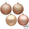 Vickerman Shatterproof 2.75" Rose Gold 4-Finish Ball Christmas Ornament, 20 per Box Image 1