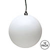 Vickerman Shatterproof 3" White Matte Ball Christmas Ornament, 12 per Bag Image 4