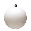 Vickerman Shatterproof 3" White Shiny Ball Christmas Ornament, 12 per Bag Image 1