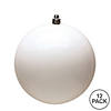 Vickerman Shatterproof 3" White Shiny Ball Christmas Ornament, 12 per Bag Image 4