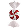 Vickerman Shatterproof 37" Giant Red-White-Green Flat Peppermint Candy Christmas Ornament Image 1