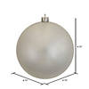 Vickerman Shatterproof 4.75" Silver Candy Finish Ball Christmas Ornament, 4 per Bag Image 4