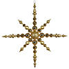Vickerman Shatterproof 43" Giant Gold 3-Finish Snowflake Christmas Ornament Image 1