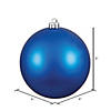 Vickerman Shatterproof 6" Blue Matte Ball Christmas Ornament, 4 per Box Image 4
