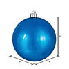 Vickerman Shatterproof 6" Blue Shiny Ball Christmas Ornament, 4 per Box Image 4