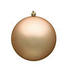 Vickerman Shatterproof 6" Cafe Latte Matte Ball Christmas Ornament, 4 per Bag Image 1