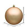 Vickerman Shatterproof 6" Cafe Latte Matte Ball Christmas Ornament, 4 per Bag Image 4