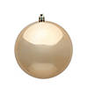 Vickerman Shatterproof 6" Cafe Latte Shiny Ball Christmas Ornament, 4 per Bag Image 1