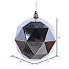 Vickerman Shatterproof 6" Champagne Geometric Ball Ornament , 4 per Bag Image 1